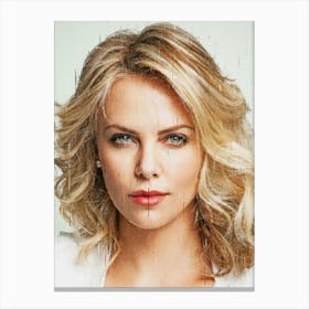 Charlize Theron Celebrity Canvas Print