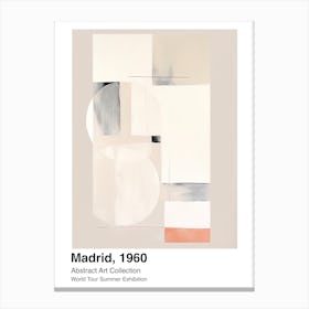 World Tour Exhibition, Abstract Art, Madrid, 1960 6 Canvas Print