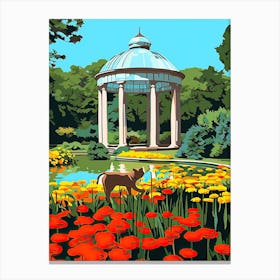 Brooklyn Botanic Garden, Cats Pop Art 2 Canvas Print