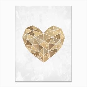 Mosaic Heart Canvas Print
