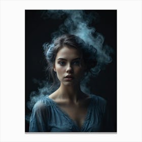 Smokey Girl Canvas Print