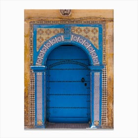 Blue Door In Morocco Lienzo