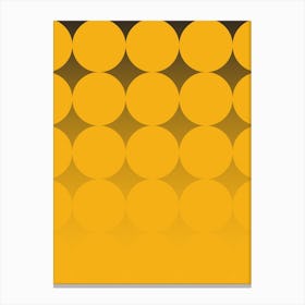 Circling Yellow Canvas Print