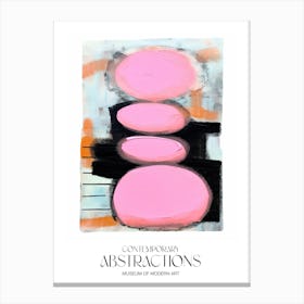Pink Pop Painting Abstract 3 Exhibition Poster Canvas Print