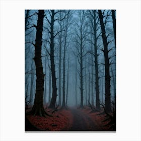 Beneath the Canopy of Shadows: The Dark Creature Canvas Print