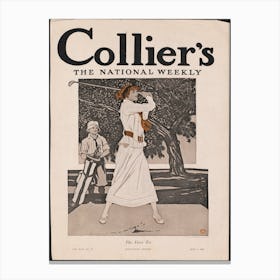 Collier S, The National Weekly, The First Tee, Edward Penfield Canvas Print