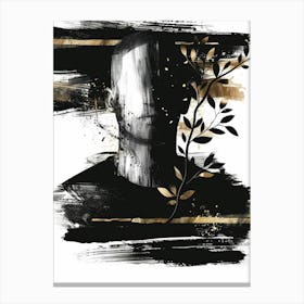 Man In Black And Gold Canvas Print