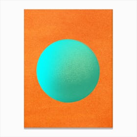 Orb Orange Canvas Print