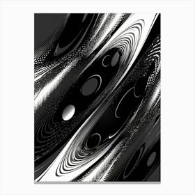 Abstract Black And White Canvas Print