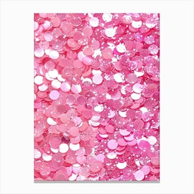 Pink Confetti Canvas Print