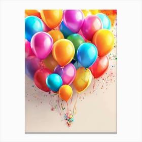 Colorful Balloons Canvas Print