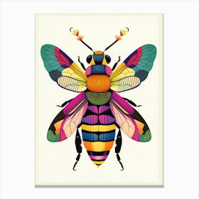 Bee Print Canvas Print