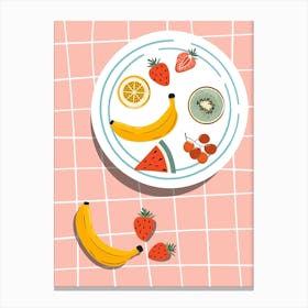 Fruit Plate Canvas Print