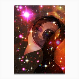 Woman In Space 1 Canvas Print