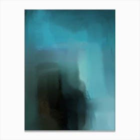 BLUE LAGOON  -   "Under Water, Looking Up" Swimming, Abstract, Impressionism, Impressionist Modern Contemporary  Canvas Print