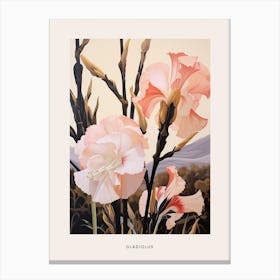 Flower Illustration Gladiolus 3 Poster Canvas Print