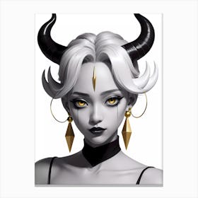 Demon Devil Girl Canvas Print