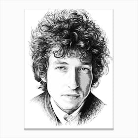 Bob Dylan music 1 Canvas Print