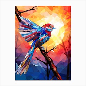 Bird Abstract Pop Art 1 Canvas Print