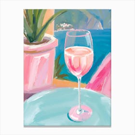 Champagne Illustration 1 Canvas Print