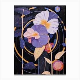 Iris 3 Hilma Af Klint Inspired Flower Illustration Canvas Print