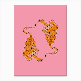 Two Tigers Canvas Print