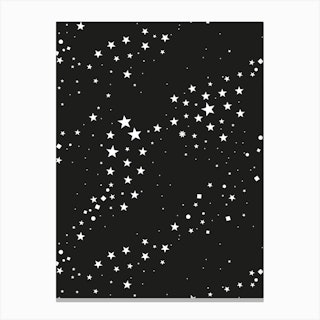 Stars And Square Canvas Print