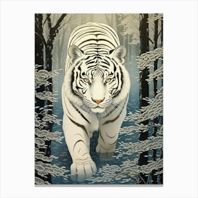 White Tiger Canvas Print