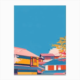Kanazawa Japan 1 Colourful Illustration Canvas Print