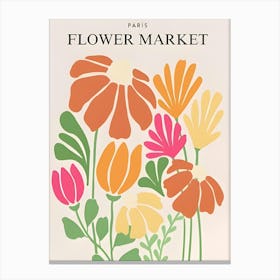 Paris Flower Market Canvas Print