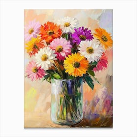 Daisies In A Vase 1 Canvas Print