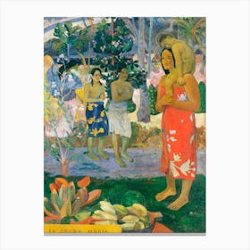 Hail Mary Ia Orana Maria, Paul Gauguin Canvas Print