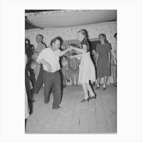Swing Your Partner Figure In A Square Dance At Pie Town, New Mexico By Russell Lee Canvas Print