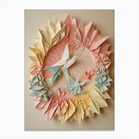 Origami Birds Canvas Print