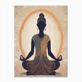 Meditating Woman Canvas Print