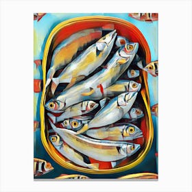 Sardines In A Box Cool Canvas Print