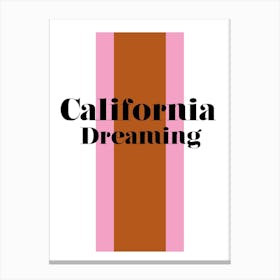 California Dreaming Retro Canvas Print