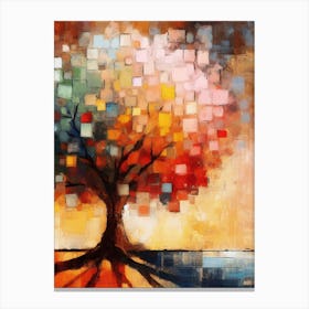 Abstract Tree Painting 3 Canvas Print