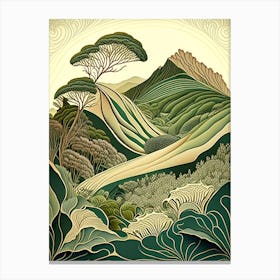 Wave Hill, 1, Usa Vintage Botanical Canvas Print