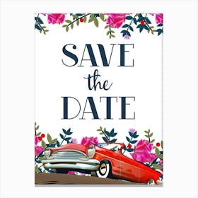 Save The Date  Canvas Print