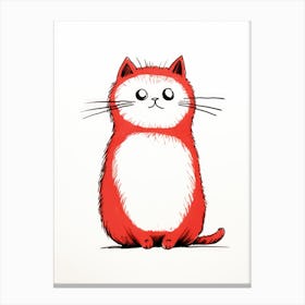 Red Cat 4 Canvas Print