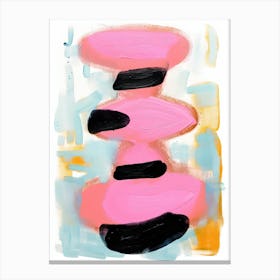 Pink Pop Painting Abstract 2 Canvas Print