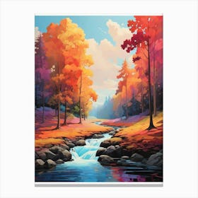 Autumn Stream Canvas Print