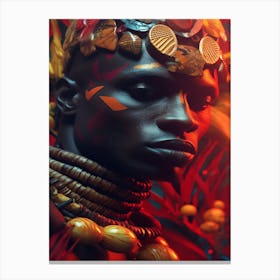 King Of It - African Male Portrait Canvas Print