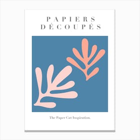 Papiers Decoupes   Blue Pink   Musem Of Modern Art Canvas Print