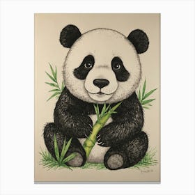 Panda Bear 14 Canvas Print