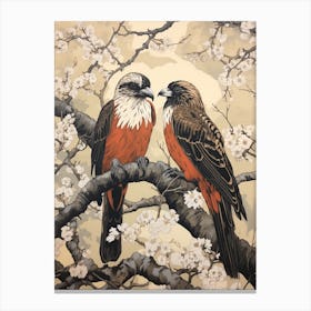 Art Nouveau Birds Poster Osprey 3 Canvas Print