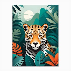 Jaguar In The Jungle 4 Canvas Print