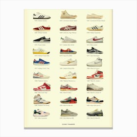 Iconic Trainers Collection - Art Print Canvas Print