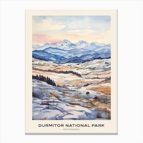 Durmitor National Park Montenegro 3 Poster Canvas Print